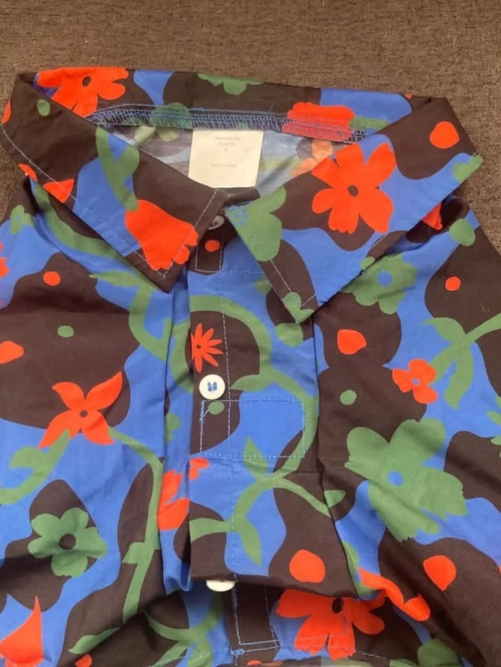 Medium Hawaiian Tropical Dog Shirt